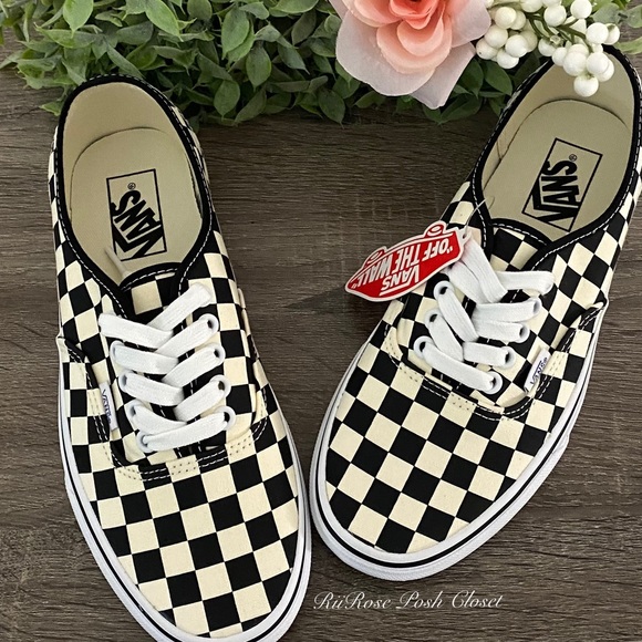 Vans Shoes - New W/ Box Vans Authentic Golden Coast Checkered Shoes (Price Firm)